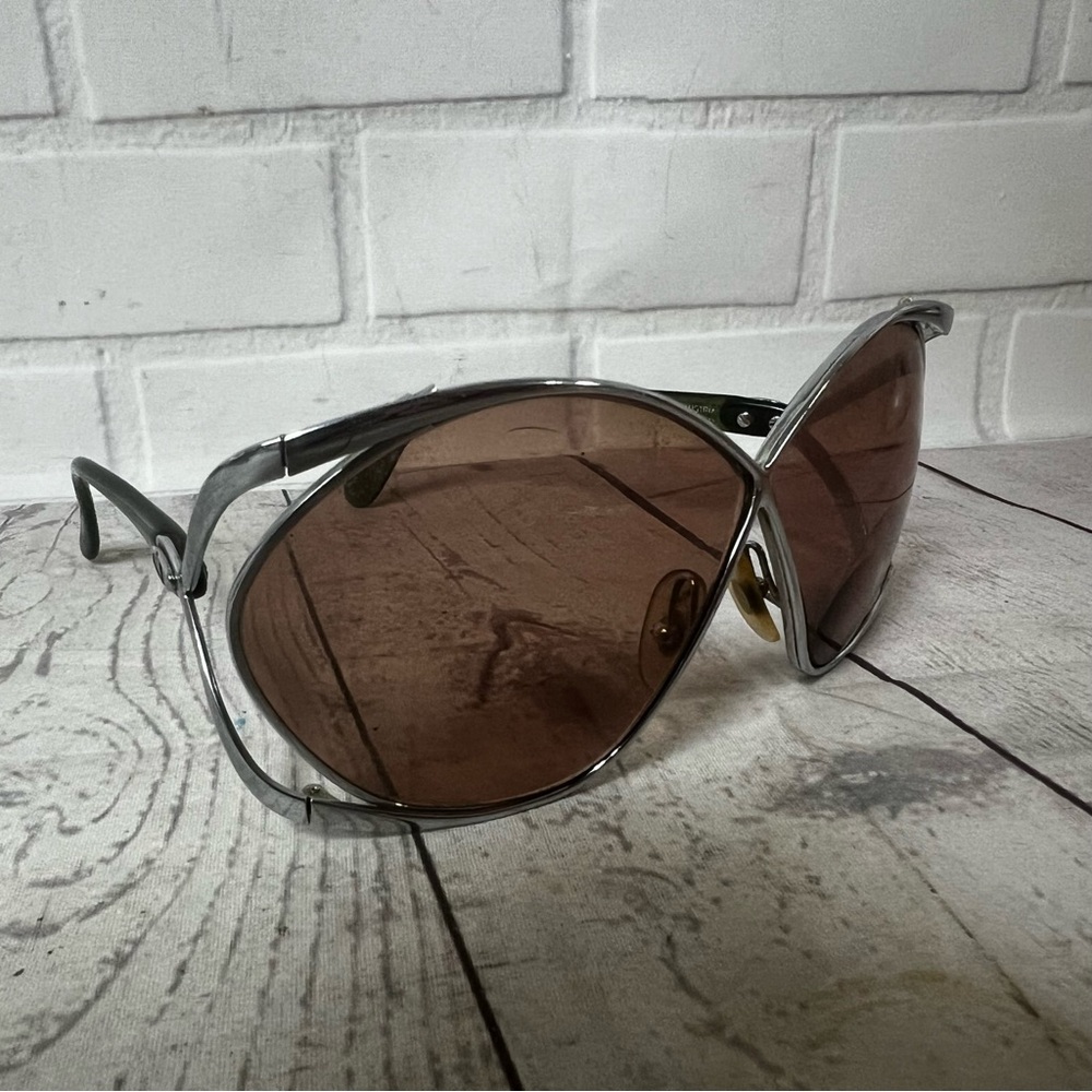 Vintage 1970’s Christian Dior Butterfly Sunglasses Frames Only Silver Metal